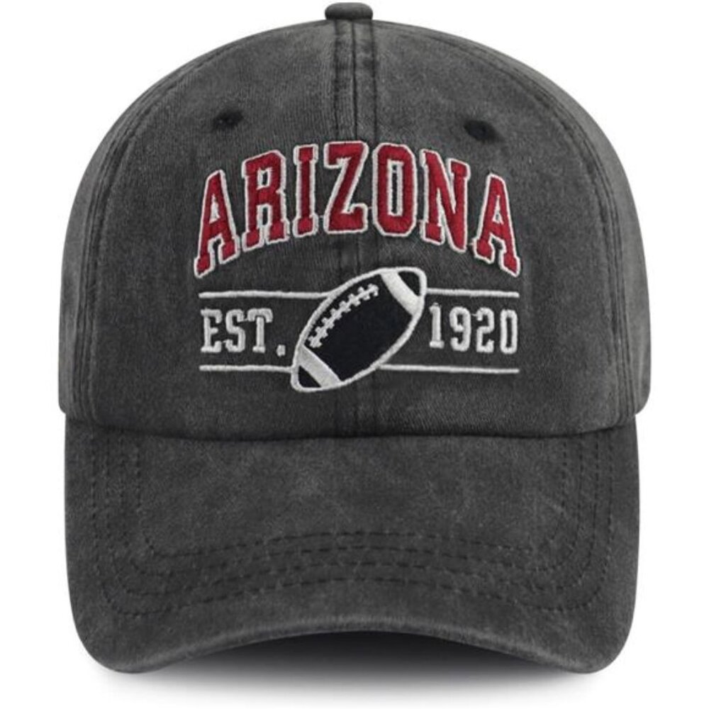 Unisex Baseball Cap Embroidered City Cotton Adjustable Dad Hat Football Fans
